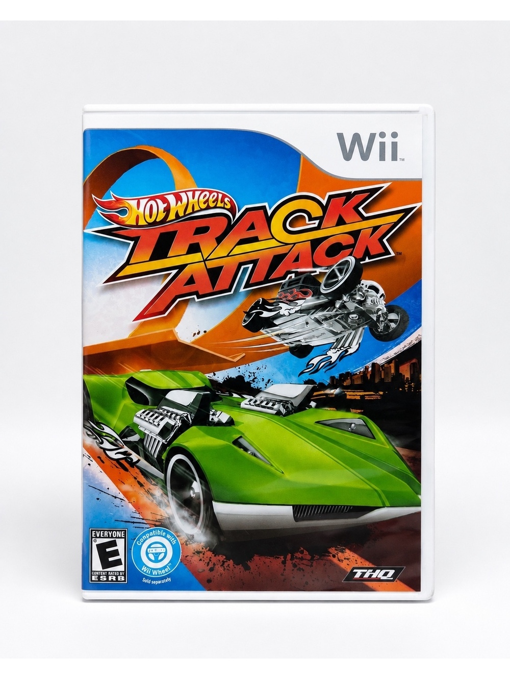 Hot Wheels Track Attack Nintendo Wii CIB Manual Tested Excellent Disc
